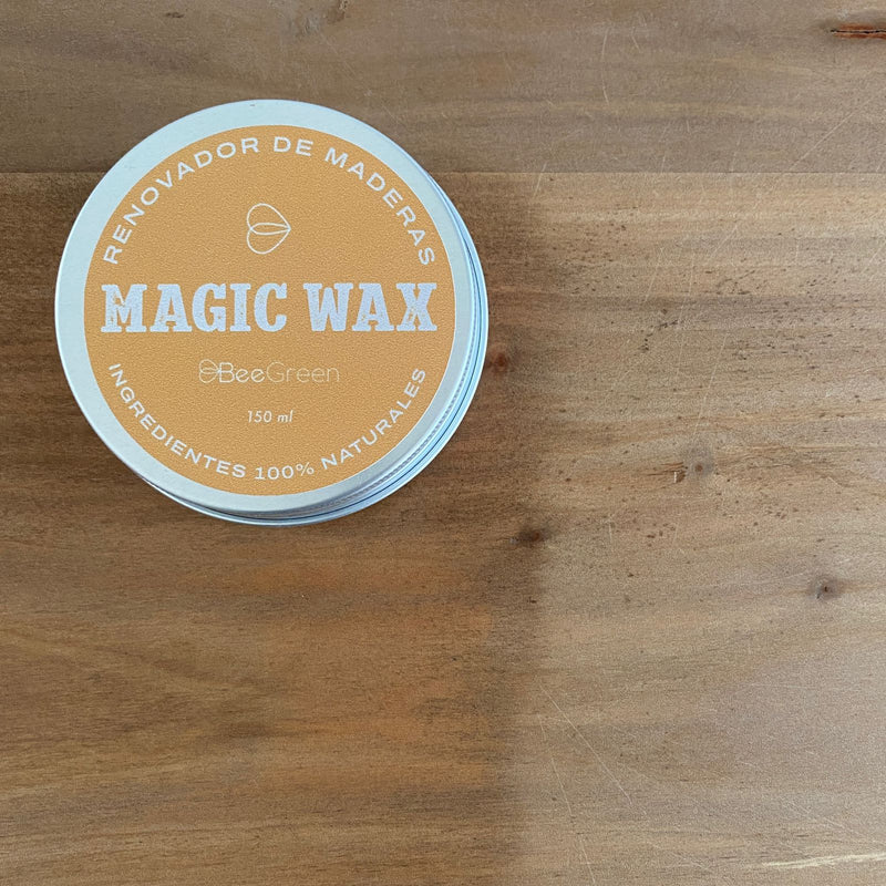 **NUEVO**<br/>MAGIC WAX<br/>Sellador y renovador para maderas de cocina